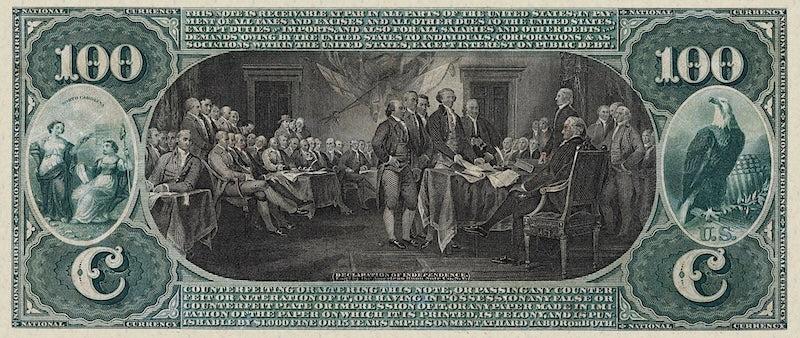 Historical American Currency Art Print
