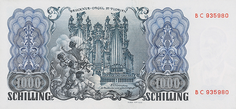 Austria, National Bank, 1000 Schilling, 1954, P.135 REPLICA My Store