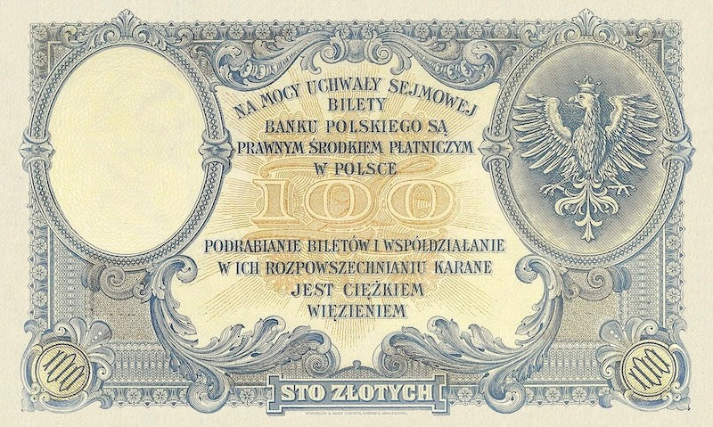 Poland, Bank Polski, 100 - 5000 Zlotych, 1919, P.57 - P.60 REPLICA My Store