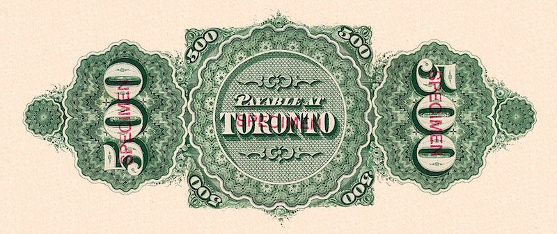 Dominion of Canada, 500 Dollars, 1871, P.14, REPLICA My Store