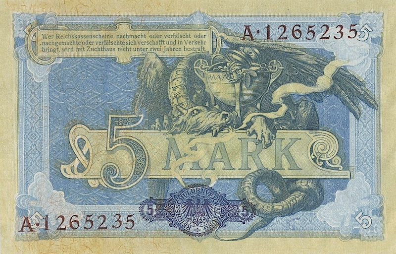 Germany, Reichskassenschein, 5, 20 & 50 Mark, 1899, P.7 - P.9 REPLICA My Store