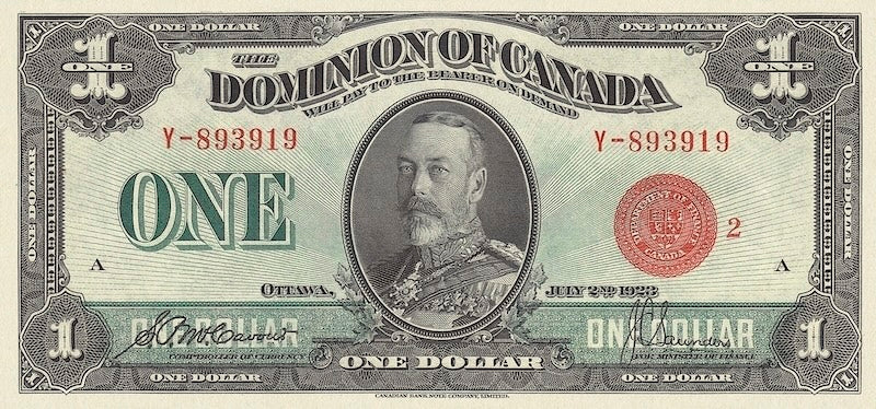 Dominion of Canada, 1 - 1000 Dollars, 1923 - 1925, P.33 - P.37, Complete Set REPLICA My Store