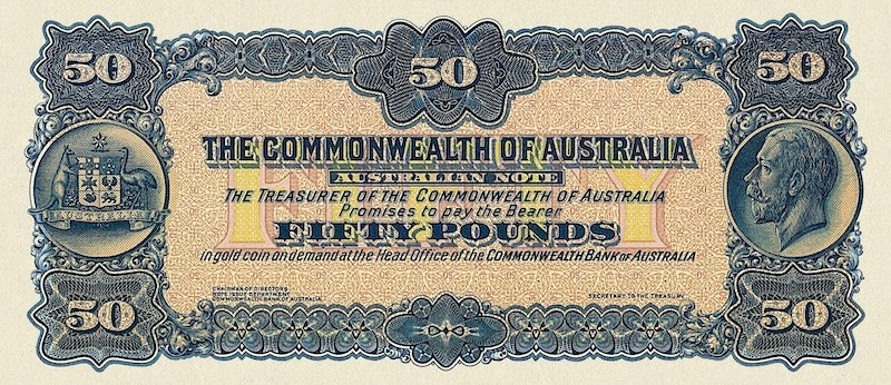 Australia, Commonwealth Treasury Unissued, 50, 100 & 1000 Pounds, 1924, P.NL, REPLICA My Store
