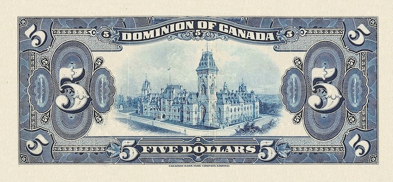 Dominion of Canada, 1 - 1000 Dollars, 1923 - 1925, P.33 - P.37, Complete Set REPLICA My Store