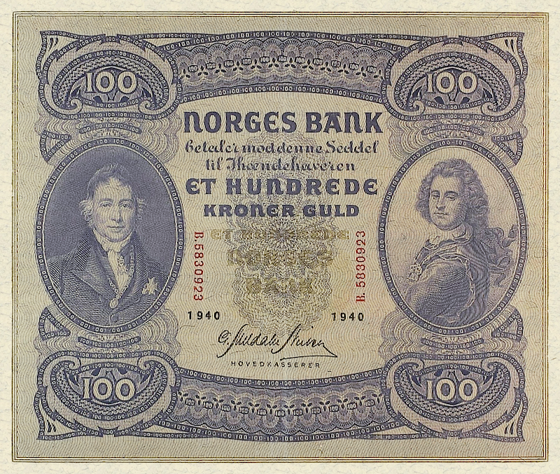 Norway, Norges Bank, Christie Issue 5 - 1000 Kroner, 1901 - 1945, P.7 - P.12 REPLICA My Store