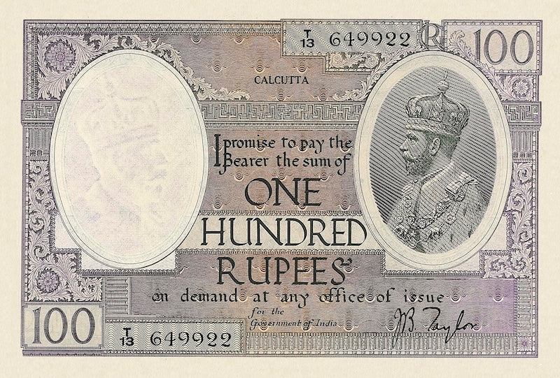 British India, George V, 10 - 10000 Rupees, 1927, P.7 - P.13, Complete Set REPLICA My Store