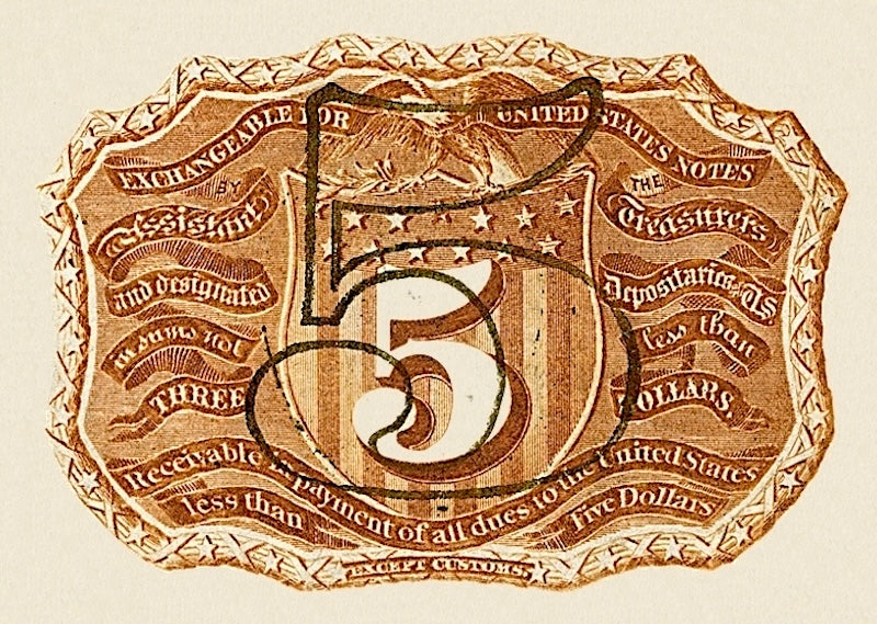 United States, Fractional First & Second Issues, 5 - 50 Cents, 1862 - 1863, P.97 - P.104, Complete Set REPLICA My Store