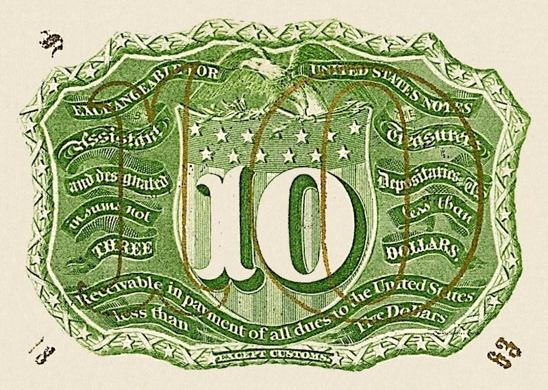 United States, Fractional First & Second Issues, 5 - 50 Cents, 1862 - 1863, P.97 - P.104, Complete Set REPLICA My Store