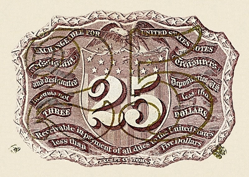 United States, Fractional First & Second Issues, 5 - 50 Cents, 1862 - 1863, P.97 - P.104, Complete Set REPLICA My Store