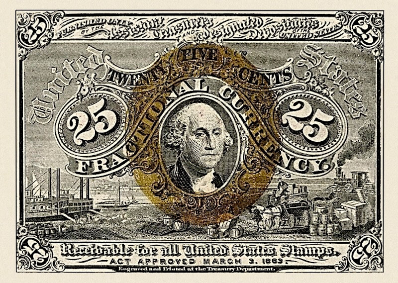 United States, Fractional First & Second Issues, 5 - 50 Cents, 1862 - 1863, P.97 - P.104, Complete Set REPLICA My Store