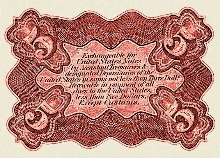 United States, Fractional Third Issue, 3 - 50 Cents, 1863, P.105 - P.114, Complete Set REPLICA My Store