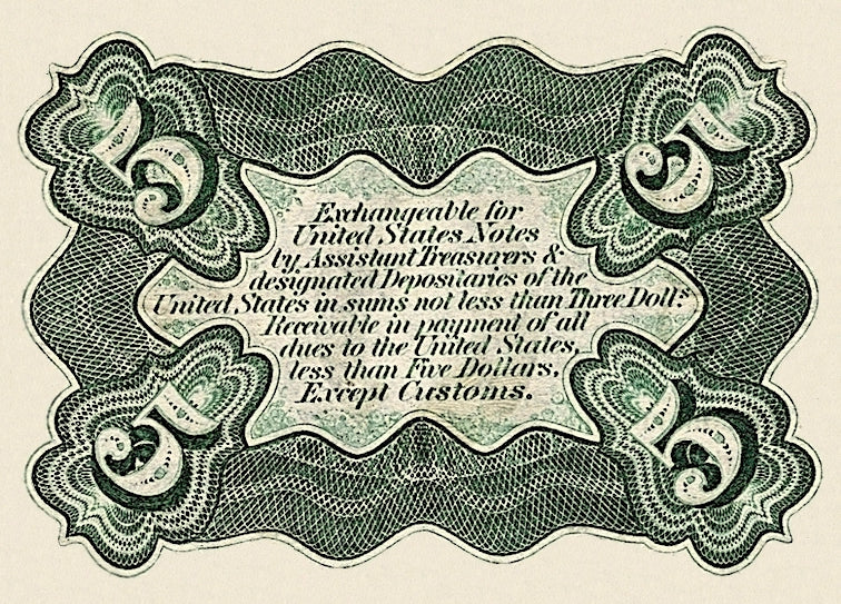 United States, Fractional Third Issue, 3 - 50 Cents, 1863, P.105 - P.114, Complete Set REPLICA My Store