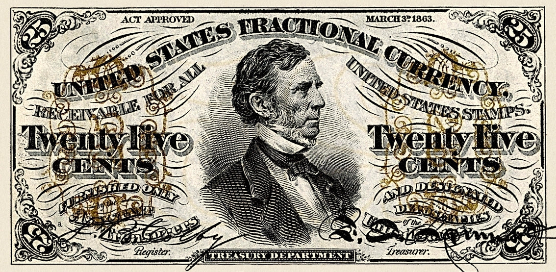 United States, Fractional Third Issue, 3 - 50 Cents, 1863, P.105 - P.114, Complete Set REPLICA My Store