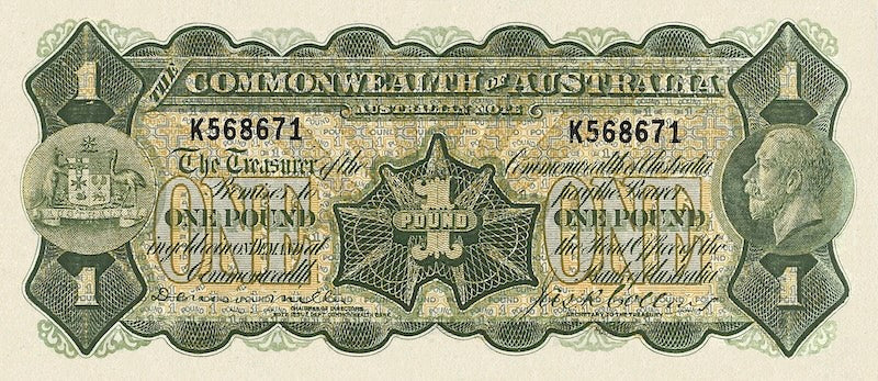 Australia, George V Issues, 1/2 Sovereign, 1 & 5 Pounds, 1923 - 1927, P.10 - P.13, Complete Set REPLICA My Store