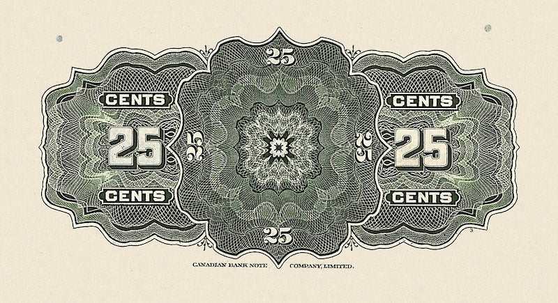 Dominion of Canada, 25 Cents, Shinplaster Issues, 1870 - 1923, P.8 - P.11, Complete Set REPLICA My Store