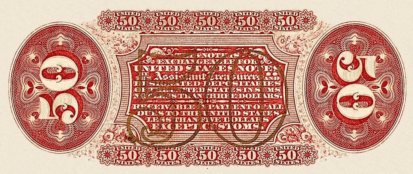 United States, Fractional Third Issue, 3 - 50 Cents, 1863, P.105 - P.114, Complete Set REPLICA My Store