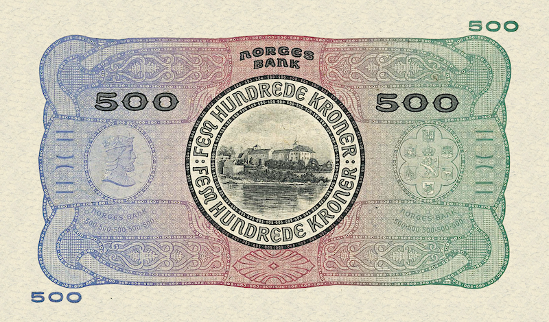 Norway, Norges Bank, Christie Issue 5 - 1000 Kroner, 1901 - 1945, P.7 - P.12 REPLICA My Store