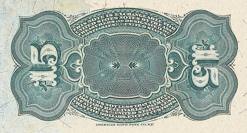 United States, Fractional Fourth Issue, 10 - 50 Cents, 1863, P.115 - P.121, Complete Set REPLICA My Store