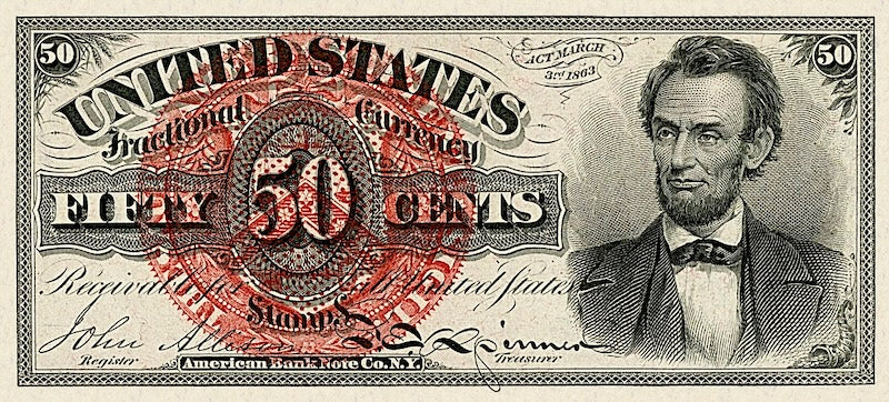 United States Fractional Currency Fourth Issue Set