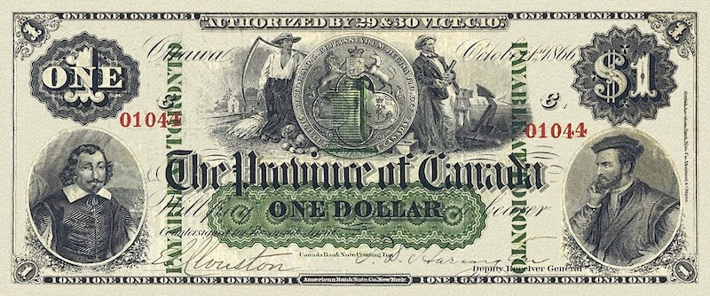 Province of Canada, 1 - 500 Dollars, 1866, P.1 - P.7A, Complete Set REPLICA My Store