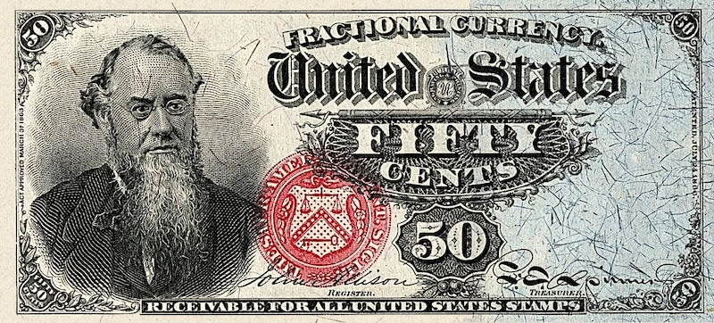 Collectible 25 Cents Replica Fractional Currency