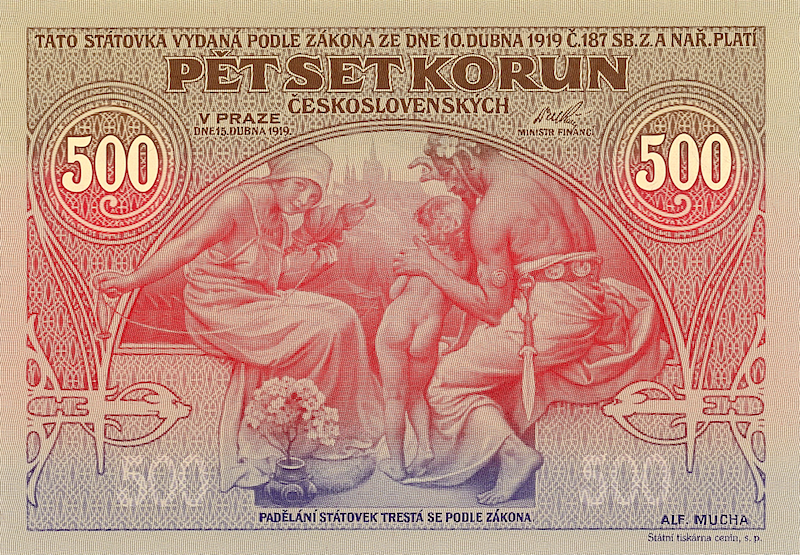 Czechoslovakia, 500 Korun, 1919, P.12, REPLICA My Store