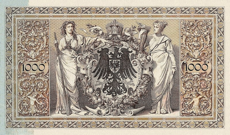 Germany, Reichsbanknote 100 & 1000 Mark, 1884 - 1891, P.12 - P.13 REPLICA My Store
