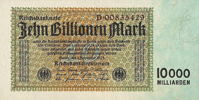Germany, Reichsbanknote Tenth Issue, 10 Billionen Mark, 1923, P.131 REPLICA My Store