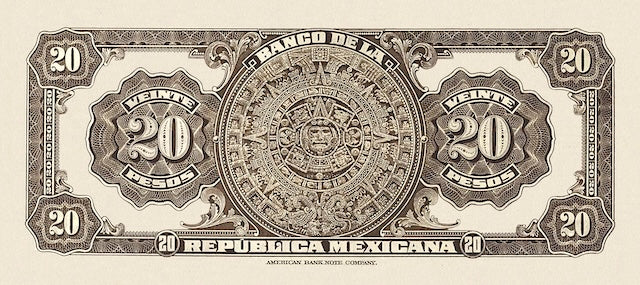 Mexico, Banco de la Republica Mexicana,  5 - 100 Pesos, 1918, P.11 - P.15, Complete Set REPLICA My Store