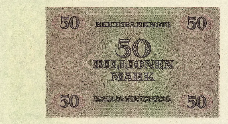 Germany, 5 - 100 Billionen Mark, 1924, P.137 - P.141, Complete Set REPLICA My Store