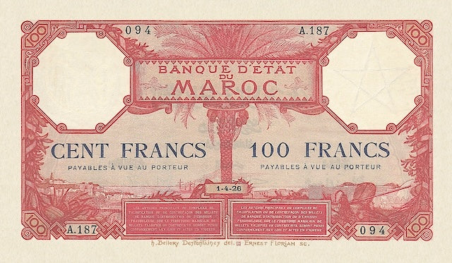 Morocco, Banque D'Etat Du Maroc, 5 - 1000 Francs, 1919 - 1950, P.9 - P.16, Complete Set REPLICA My Store