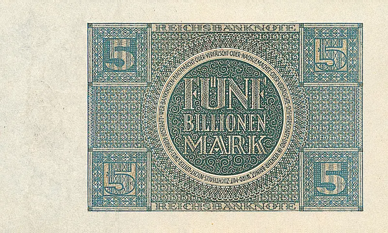 Germany, 5 - 100 Billionen Mark, 1924, P.137 - P.141, Complete Set REPLICA My Store