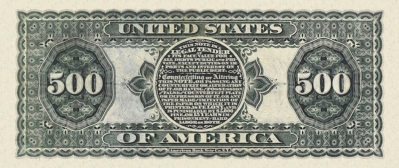 United States, Treasury Notes, 1 - 1000 Dollars, 1869, P.144 - P.152, Complete Set, REPLICA My Store