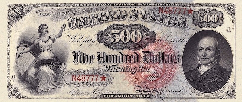 United States, Treasury Notes, 1 - 1000 Dollars, 1869, P.144 - P.152, Complete Set, REPLICA My Store