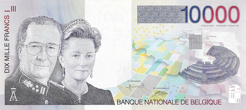 Belgium, Banque Nationale de Belgique, 10000 Francs, 1994 - 2001, P.152 REPLICA My Store