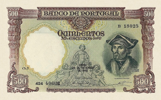 Portugal Banco de Portugal complete replica banknote set 20–5000 Escudos