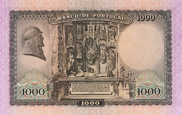 Portugal 1941 50 Escudos replica banknote Banco de Portugal