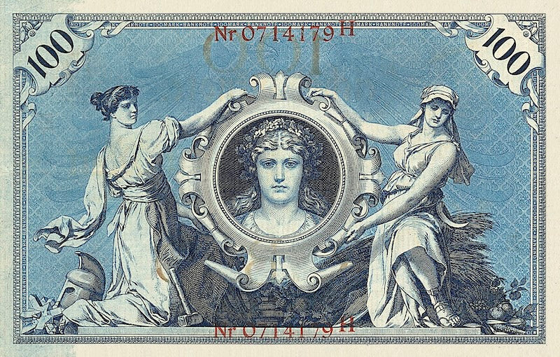 Replica of 1895 Reichsbanknote 1000 Mark Germany