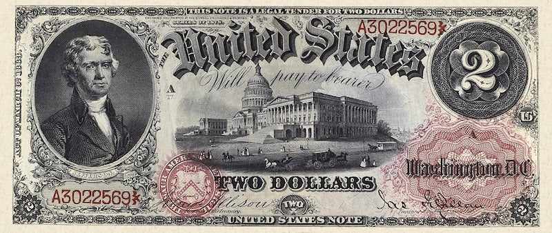 United States, Treasury Notes, 2 - 10,000 Dollars, 1878, P.165 - P.175, Complete Set REPLICA My Store