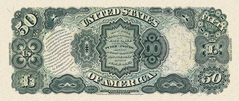 United States, Treasury Notes, 2 - 10,000 Dollars, 1878, P.165 - P.175, Complete Set REPLICA My Store