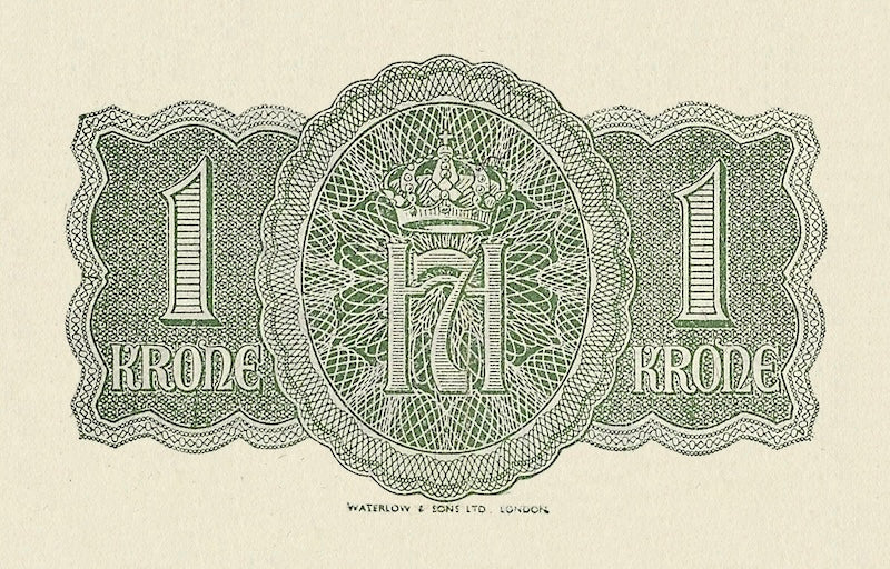 Norway (Government in Exile), Krigsseddel, 1 - 1000 Kroner, 1942, P.17 - P.24, Complete Set REPLICA My Store