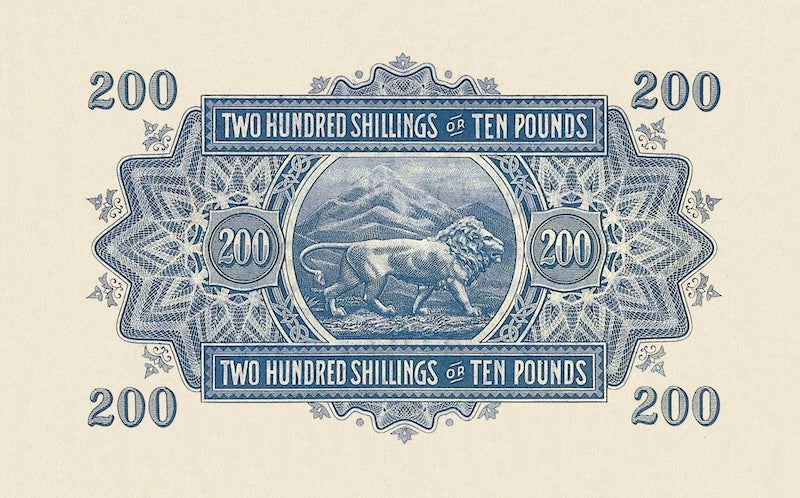 British East Africa, George V 1921 - 1933, 5 - 10000 Shillings,  P.13 - P.19, Complete Set REPLICA My Store