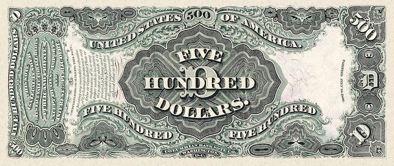 United States, Treasury Notes, 2 - 10,000 Dollars, 1878, P.165 - P.175, Complete Set REPLICA My Store
