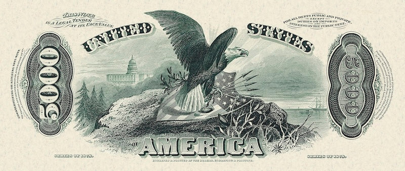 United States, Treasury Notes, 2 - 10,000 Dollars, 1878, P.165 - P.175, Complete Set REPLICA My Store