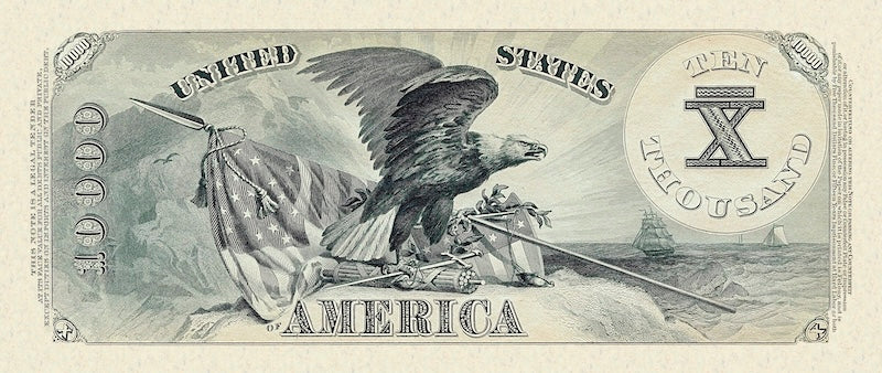 United States, Treasury Notes, 2 - 10,000 Dollars, 1878, P.165 - P.175, Complete Set REPLICA My Store