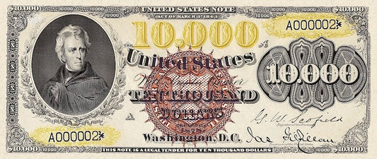 United States, Treasury Notes, 2 - 10,000 Dollars, 1878, P.165 - P.175, Complete Set REPLICA My Store