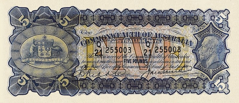 Australia, Commonwealth Bank,  1/2 Sovereign, 1 - 10 Pounds, 1925 - 1933, P.15 - P.18, Complete Set REPLICA My Store