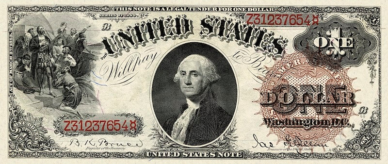 United States, Treasury Notes, 1 - 1000 Dollars, 1880, P.176 - P.184, Complete Set REPLICA My Store