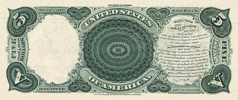 United States, Treasury Notes, 1 - 1000 Dollars, 1880, P.176 - P.184, Complete Set REPLICA My Store