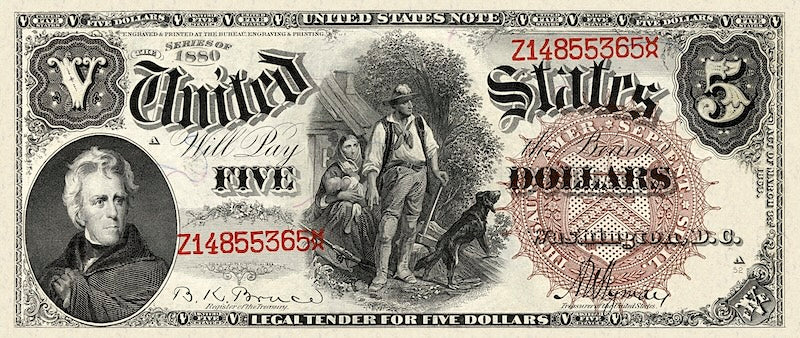 United States, Treasury Notes, 1 - 1000 Dollars, 1880, P.176 - P.184, Complete Set REPLICA My Store